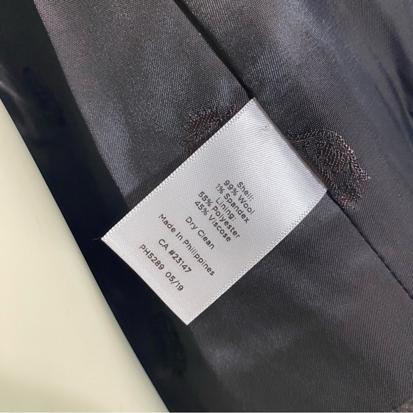 NEW Talbots 99% Wool Brown Blazer Woven in Italy Two Button 8 Petite Pockets 8P - Picture 13 of 14